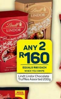 Pick n Pay Hypermarket Lindt lindor truffles 2 offer