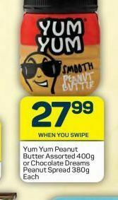 Yum yum peanut butter