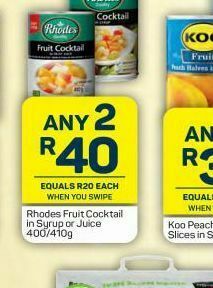 Pick n Pay Hypermarket Rhodes fruit cocktail 2 offer