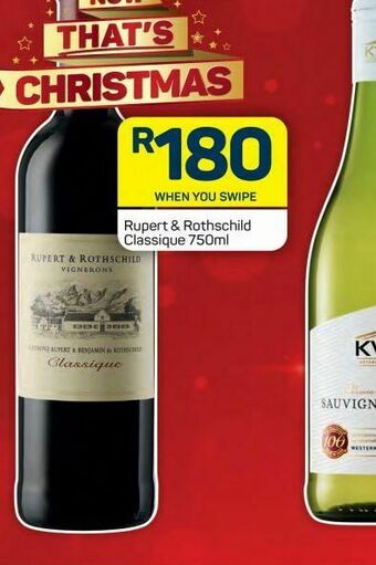 Pick n Pay Hypermarket Rupert & rothschild wine offer