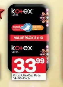 Pick n Pay Hypermarket Kotex sanitarity pads offer