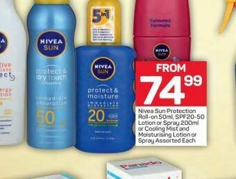 Pick n Pay Hypermarket Nivea sun care offer