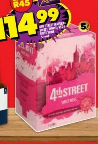 Shoprite Liquor 4th street wine offer