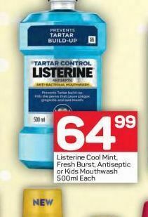 Pick n Pay Hypermarket Listerine mouthwash offer