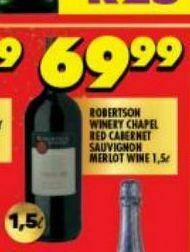 Shoprite Liquor Robertson winery wines offer