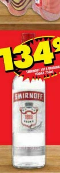 Shoprite Liquor Smirnoff vodka offer
