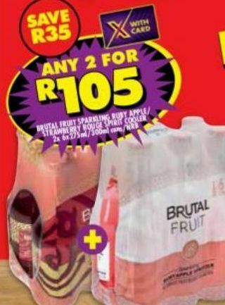 Shoprite Liquor Brutal fruit ruby apple 2 offer