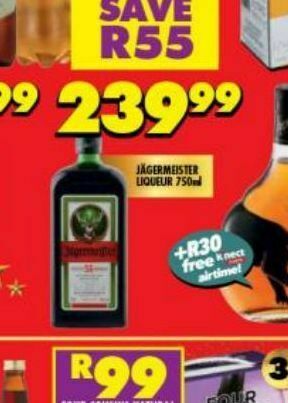 Shoprite Liquor Jagermeister herbal liqueur offer