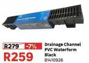 Leroy Merlin Drainage Channel PVC Waterform Black 81410926 offer