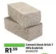 Leroy Merlin Eco Brick Cement Stock Brick 7 Mpa 81496379 offer