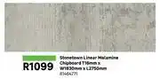 Leroy Merlin Stonetown Linear Melamine Chipboard T16mm x W1830mm x L2750mm 81464771 offer