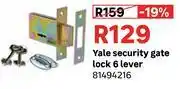 Leroy Merlin Yale Security Gate Lock 6 Lever 81494216 offer