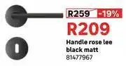 Leroy Merlin Handle Rose Lee Black Matt 81477967 offer