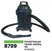 Leroy Merlin Practyl 15L Wet/Dry Vacuum Cleaner 81490695 offer
