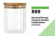 Leroy Merlin Gem Food Storage Container Bamboo Lid 90 x 120mm 81492682 offer
