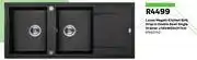 Leroy Merlin Laveo Megalo Kitchen Sink Drop In Double Bowl Single Drainer L116 x W50 x D17cm 81483740 offer