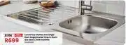 Leroy Merlin Cam Africa Kitchen Sink Single Bowl Single Drainer Drop In S/Steel L750 x W400mm 81485469 offer