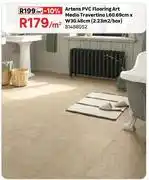 Leroy Merlin Artens PVC Flooring Art Medio Travertino L60.69cm x W30.48cm (2.23 Sqm/Box) 81488052-Per Sqm offer