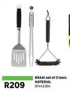 Leroy Merlin Naterial Braai Set Of 3 Tools 81442304 offer