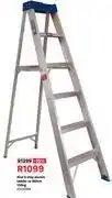 Leroy Merlin Rise 6 Step Alumin Ladder SS 180cm 150kg 81491096 offer