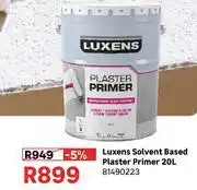 Leroy Merlin Luxens Solvent Based Plaster Primer 81490223-20Ltr offer