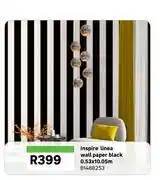 Leroy Merlin Inspire Linea Wallpaper (Black) 0.53 x 10.05m 81488253 offer