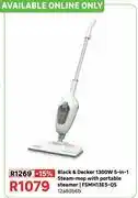 Leroy Merlin Black & Decker 1300W 5-In-1 Steam-Mop With Portable Steamer | FSMH13E5-QS 12a8DB6B offer