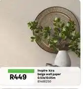 Leroy Merlin Inspire Kira Beige Wallpaper (0.53 x 10.05m) 81488250 offer