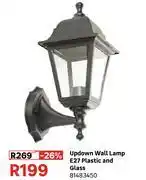 Leroy Merlin Updown Wall Lamp E27 (Plastic And Glass) 81483450 offer