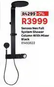 Leroy Merlin Sensea Neo Full System Shower Column With Mixer (Black) 81493822 offer