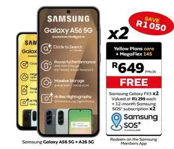 MTN Samsung Galaxy A56 5G + A26 5G offer