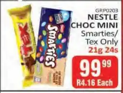 KitKat Cash and Carry NESTLE CHOC MINI Smarties/Tex offer
