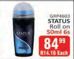 KitKat Cash and Carry STATUS Roll on 50ml 6s offer