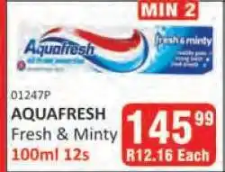 KitKat Cash and Carry AQUAFRESH Fresh & Minty offer