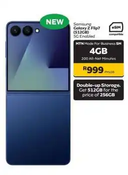 MTN Samsung Galaxy Z Flip7 (512GB) offer