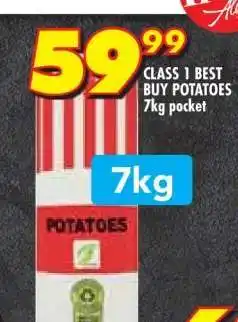 Shoprite CLASS 1 BEST BUY POTATOES offer