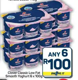Pick n Pay Hypermarket Clover Classic Low Fat Smooth Yoghurt 6 x 100g offer