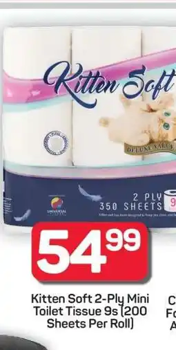 Pick n Pay Hypermarket Kitten Soft 2-Ply Mini Toilet Tissue 9s offer