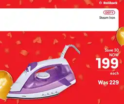 Makro Defy Steam Iron offer