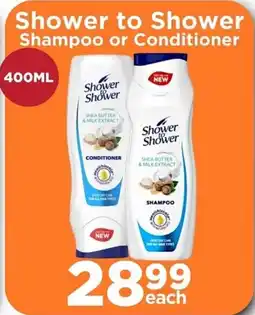 Check Star Shower to Shower Shampoo or Conditioner offer
