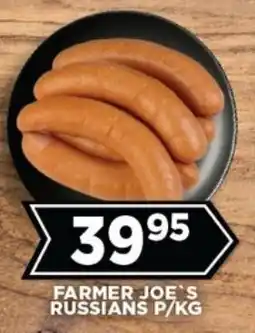 Goal Supermarket Farmer joe's russians offer