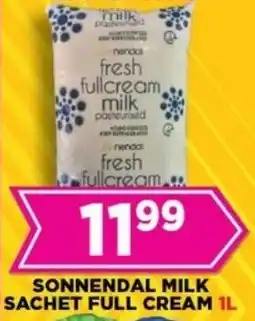 Goal Supermarket Sonnendal milk sachet full cream offer