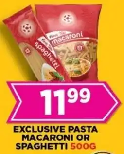 Goal Supermarket Exclusive pasta macaroni or spaghetti offer