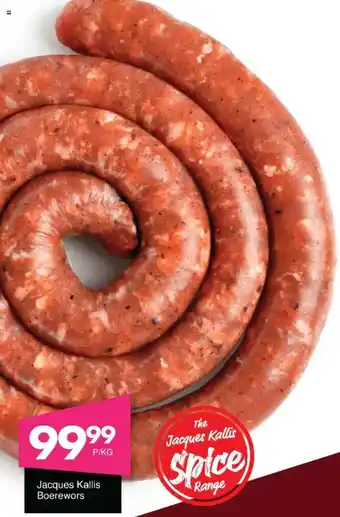 Save Jacques Kallis Boerewors offer