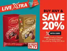 Checkers Lindt Product Range offer