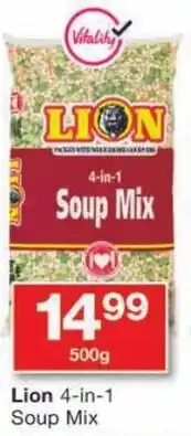 Checkers Lion 4-in-1 Soup Mix offer