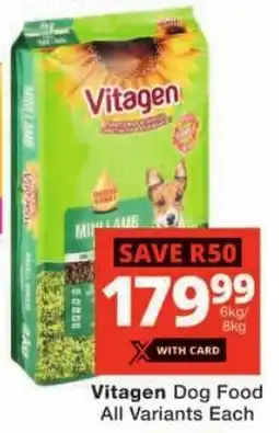 Checkers Vitagen Dog Food All Variants Each offer