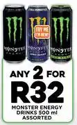 Fresh Stop Monster Energy Drink Assorted-For Any 2 x 500ml offer