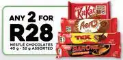 Fresh Stop Nestle Chocolates Assorted-For Any 2 x 40g/52g offer