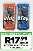 Fresh Stop Power Play Assorted-500ml Each offer
